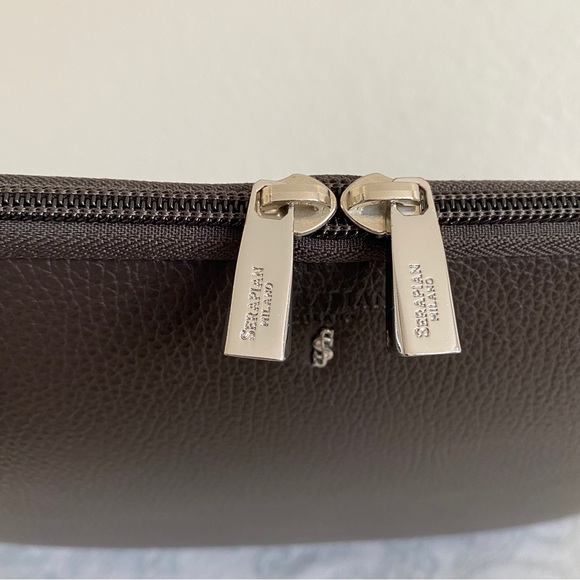 Serapian brown Leather Document laptop Case - Picture 7 of 12